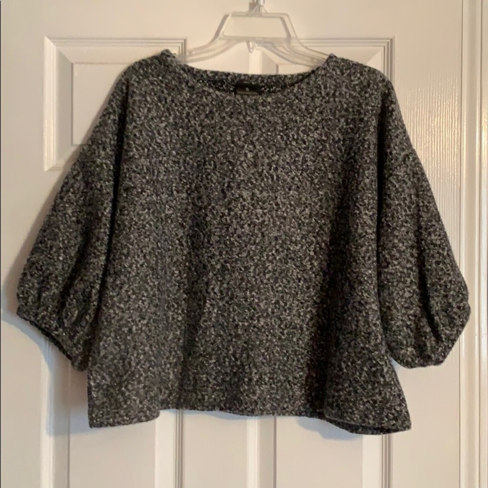 Grey fuzzy sweater